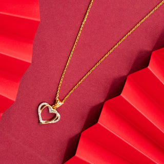 Heart's Desire Diamond Pendant-Rose Gold