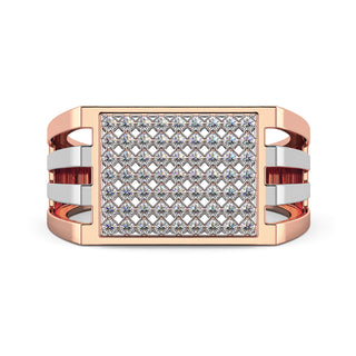 Nebula Diamond Ring for Men-Rose Gold