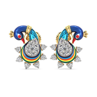 Chirpy Charms Earrings-Yellow Gold