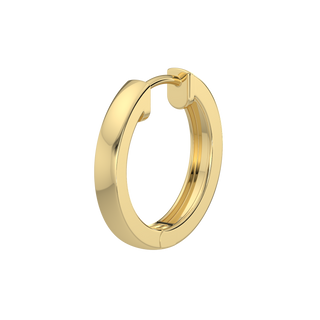 Round Diamond Hoops-Yellow Gold