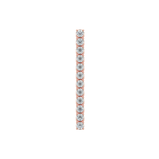 Thread Diamond Earrings-Rose Gold