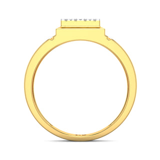 Beacon Diamond Ring for Men-Yellow Gold