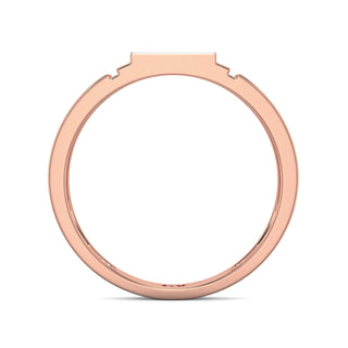 Signature Diamond Ring for Men-Rose Gold