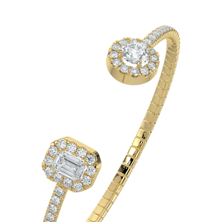 Dazzling LGD Solitaire Bracelet-Yellow Gold