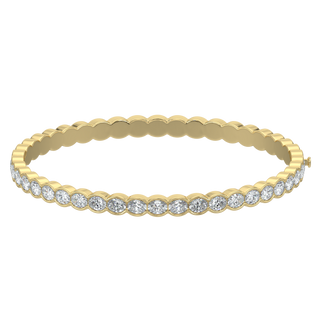 Oval Cut Diamond Bracelet-Yellow Gold
