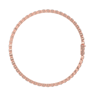 Round Tennis LGD Bracelet-Rose Gold