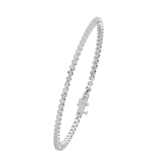 Ace Tennis LGD Bracelet-White Gold