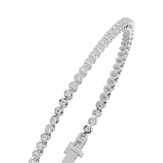 Ace Tennis Diamond Bracelet-White Gold