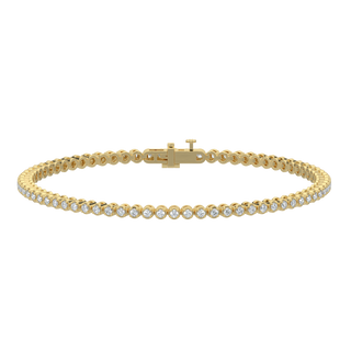 Ace Tennis Diamond Bracelet-Yellow Gold