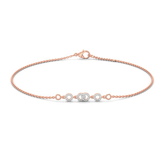 Endless Shine Diamond Bracelet-Rose Gold