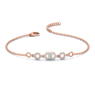 Endless Shine Diamond Bracelet-Rose Gold