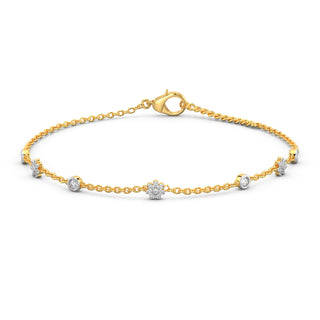 Golden Bloom Bracelet-Yellow Gold