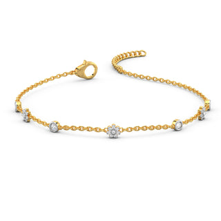 Golden Bloom Bracelet-Yellow Gold