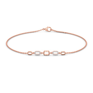 Subtle Connections Diamond Bracelet-Rose Gold