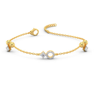 Bare Brilliance Bracelet-Yellow Gold