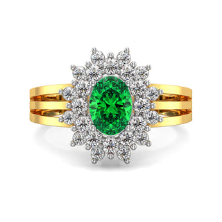 Horizon Green Gemstone Ring