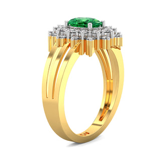 Horizon Green Gemstone Ring