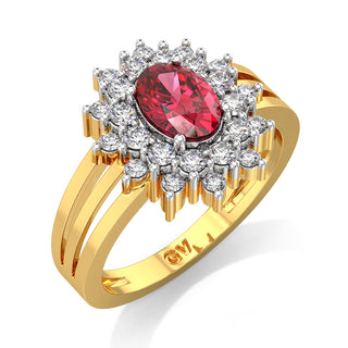 Horizon Red Gemstone Ring