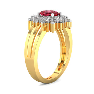 Horizon Red Gemstone Ring