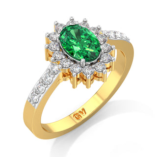 Emerald Elegance Gemstone Ring