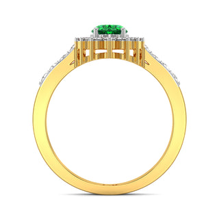 Emerald Elegance Gemstone Ring