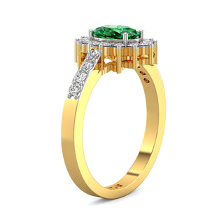 Emerald Elegance Gemstone Ring