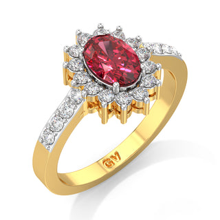 Burgundy Bliss Gemstone Ring