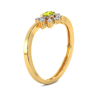 Sunflower Sparkle Gemstone Ring