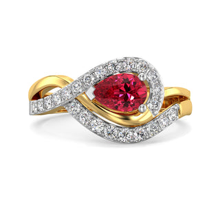 Cherry Ember Gemstone Ring