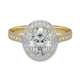 Stellar Halo LGD Solitaire Ring-Yellow Gold