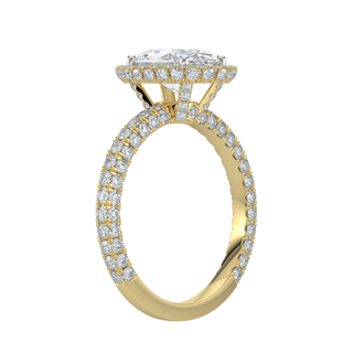 Serenity Halo LGD Solitaire Ring-Yellow Gold