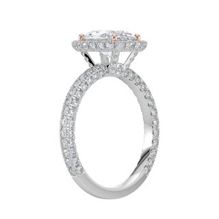 Serenity Halo LGD Solitaire Ring-White Gold