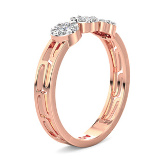 Symphony Diamond Ring-Rose Gold