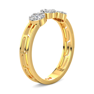 Symphony Diamond Ring-Yellow Gold
