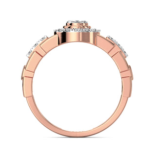 Serenity Diamond Ring-Rose Gold