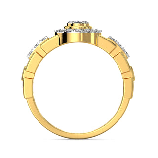Serenity Diamond Ring-Yellow Gold