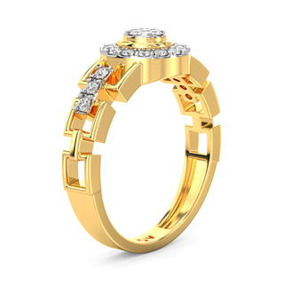 Serenity Diamond Ring-Yellow Gold