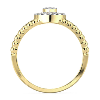 Endearing Heart Diamond Ring-Yellow Gold