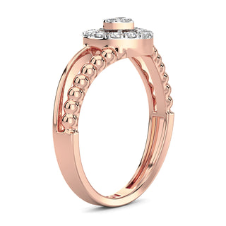 Endearing Heart Diamond Ring-Rose Gold