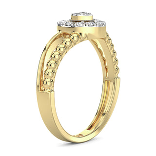 Endearing Heart Diamond Ring-Yellow Gold