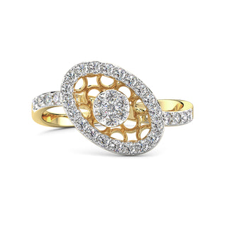 Celestial Sparkle Ring-Yellow Gold