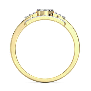 Halo Link Ring-Yellow Gold