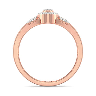 Luminous Mesh Diamond Ring-Rose Gold