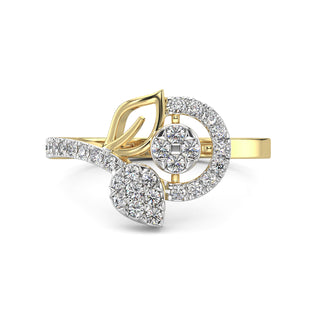 Gracious Leaf Ring-Yellow Gold