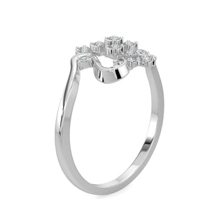 Mesh Diamond Ring-White Gold