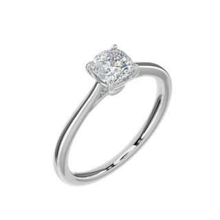 Timeless Solitaire Ring-White Gold