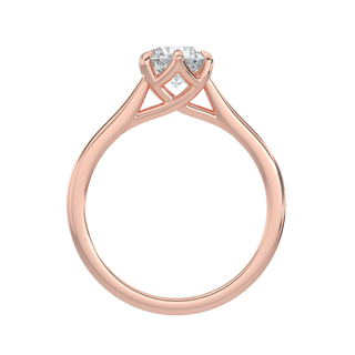 Solitaire Engagement Rings-Rose Gold