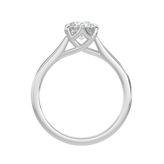 Solitaire Engagement Rings-White Gold