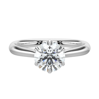 Radiant LGD Solitaire Ring-White Gold