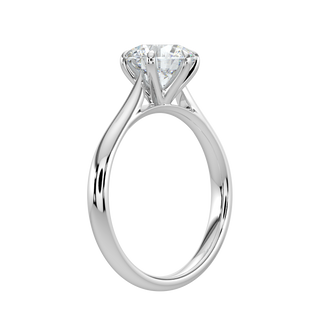 Radiant Solitaire Ring-White Gold